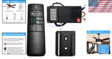 Load image into Gallery viewer, Universal 3-Speed Ceiling Fan Remote Control Kit with Thermostatic Feature