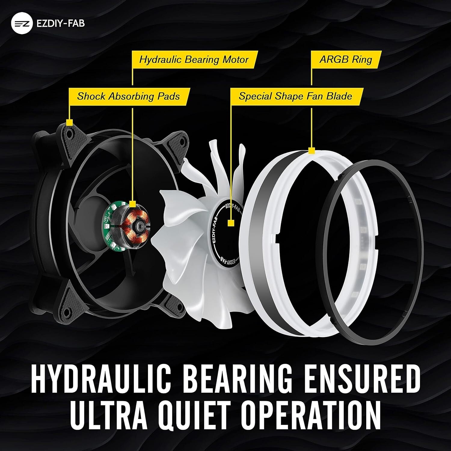 Effortless Cooling: 120mm RGB Case Fan Pack with Anti-Vibration & Remote Control