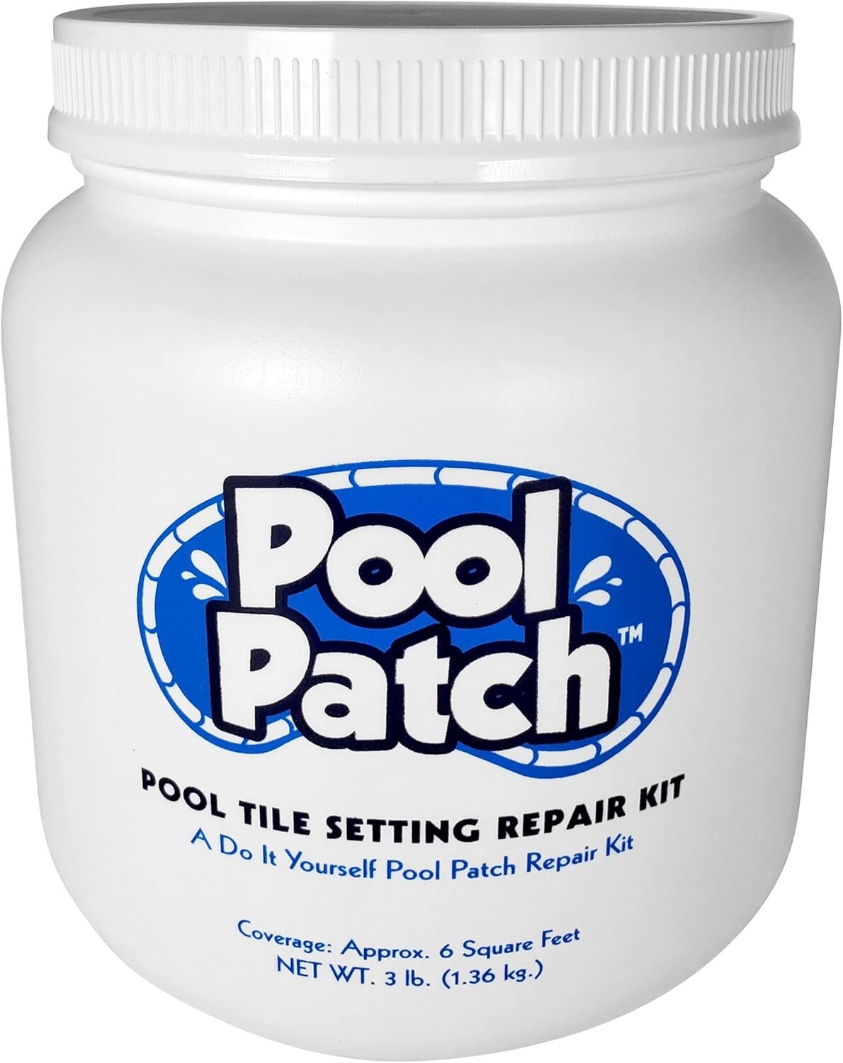 Quick-Drying Pool Tile Adhesive Repair Kit - 3 lb Thinset for Easy DIY Repairs
