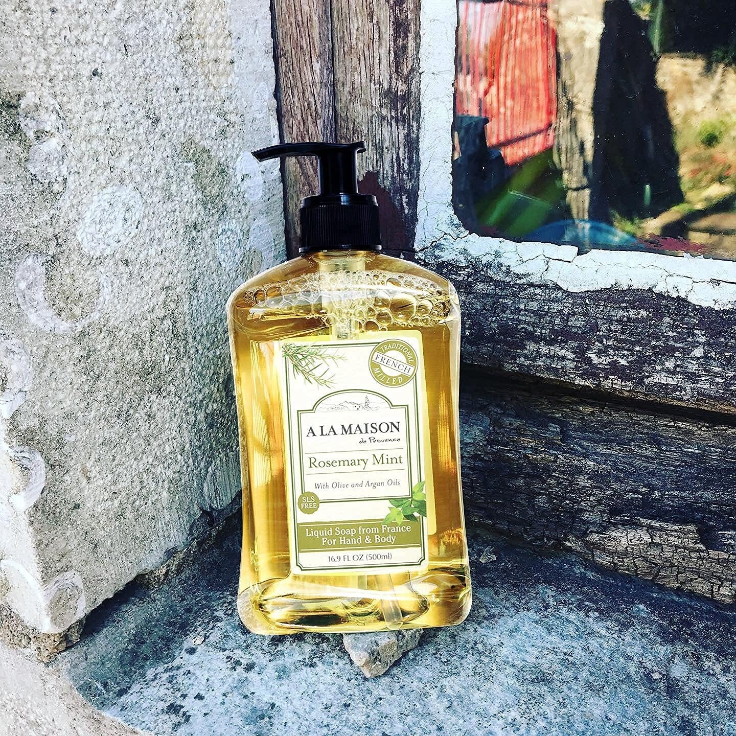 Vegan Rosemary Mint Liquid Soap - Triple Milled, Eco-Friendly Skincare 6 Pack