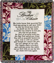 Load image into Gallery viewer, 50x60-Inch Floral Tapestry Throw with Christian Poem - Comforting Memorial Gift