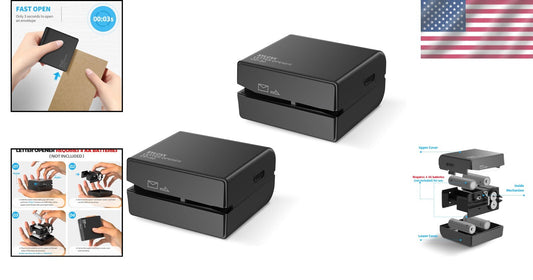 Electric Letter Opener - 2PCS Ergonomic Envelope Slitters for Safe Mail Handling