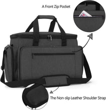 Load image into Gallery viewer, Black Sewing Machine Travel Case - Extra Protection with Multi-Storage Options