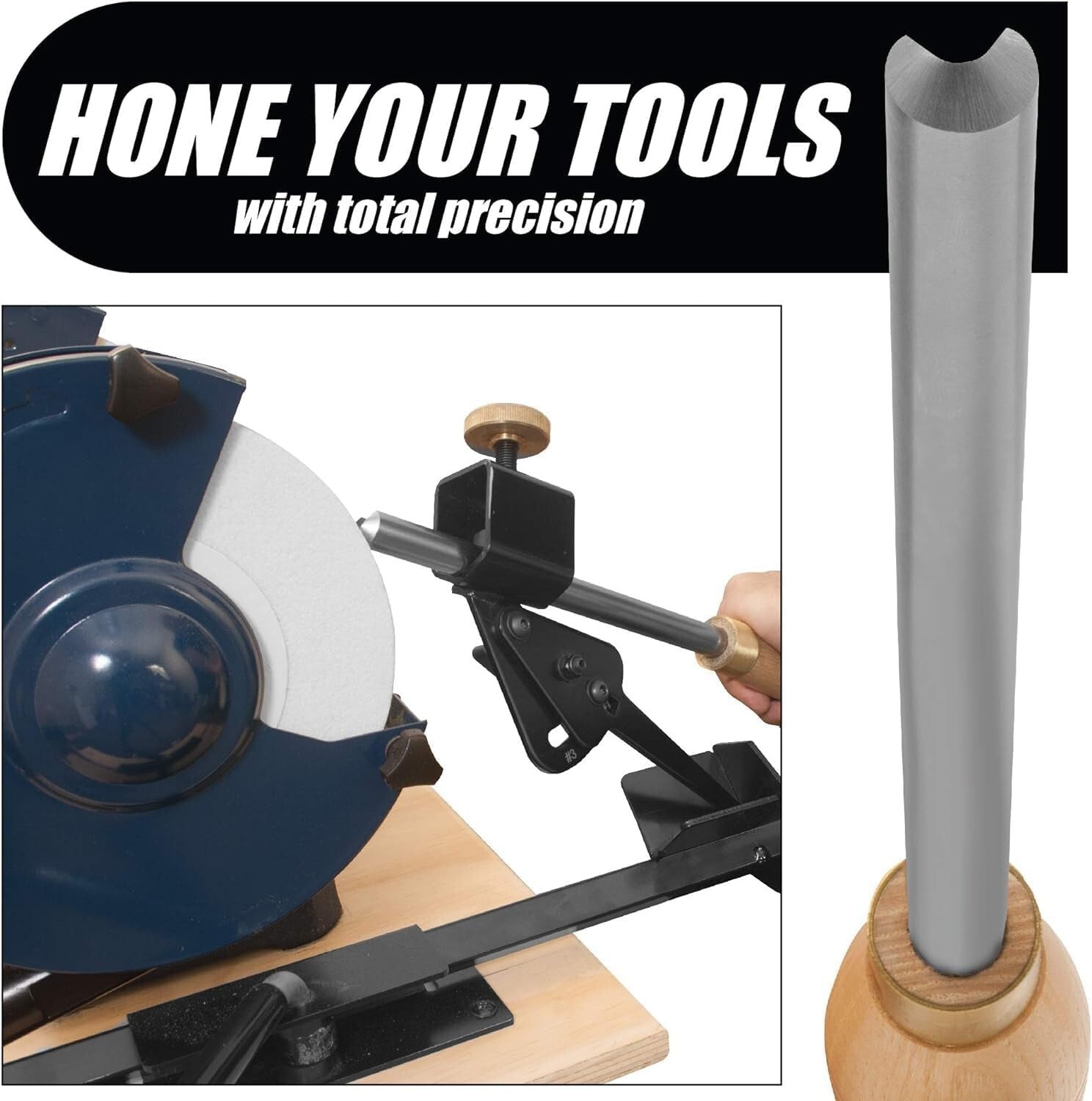Versatile Pro Grind Sharpening System with Multi-Grind Jig & Tool Rest Bar