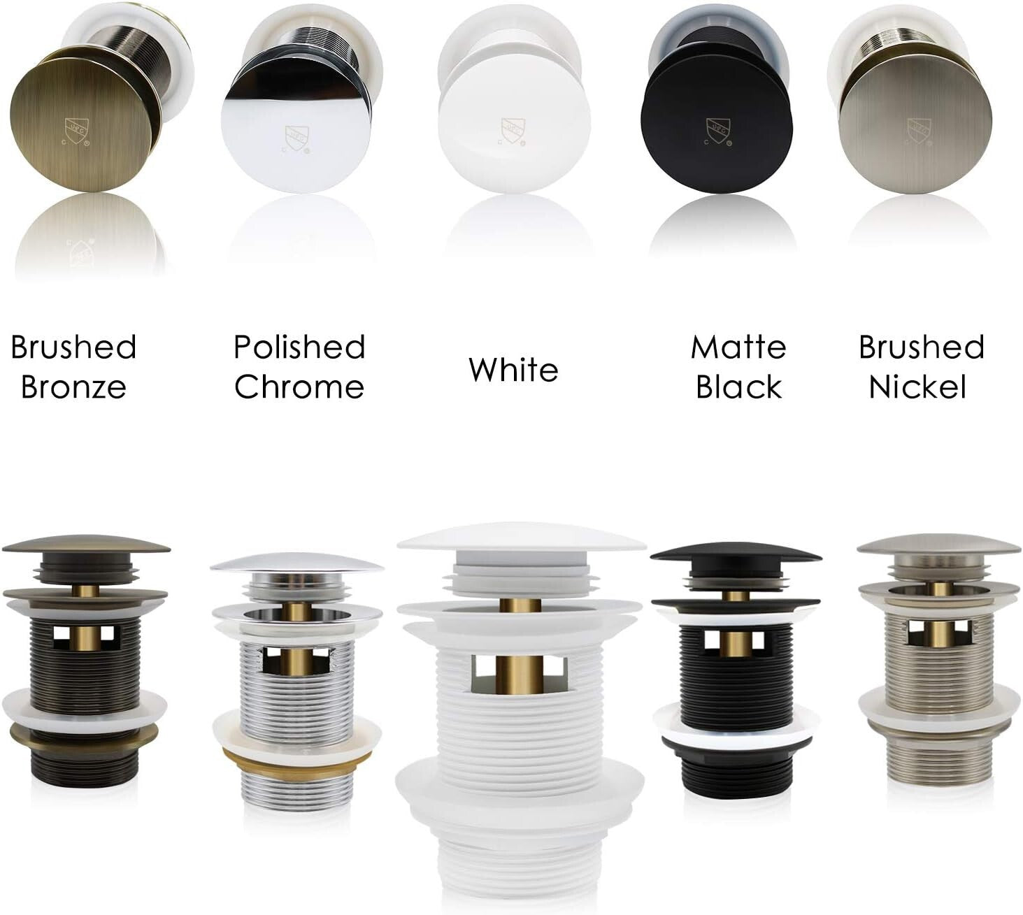 Durable Chrome Pop-up Drain Stopper for Easy Installation - Bath Essential