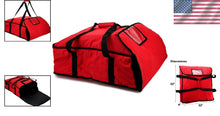 Load image into Gallery viewer, Insulated Pizza Delivery Bag with Transparent ID Window, 22" Heavy Duty Design