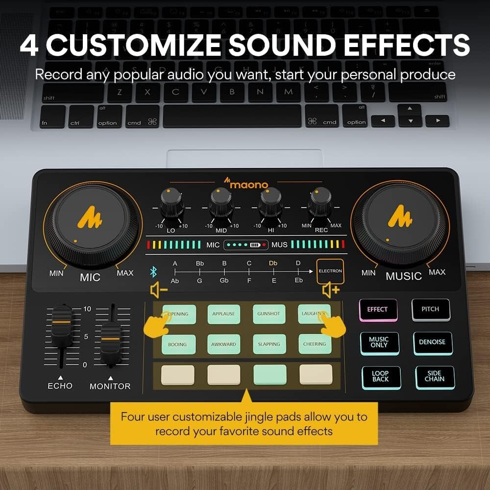 Multifunctional Podcast Equipment Bundle: Mixer, Mic, Effects & Live Streaming