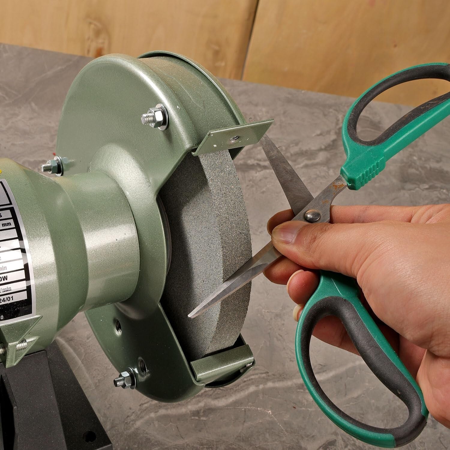 Premium 6-Inch Bench Grinder Wheel and Fine Crimped Wire Brush Combo for Tools