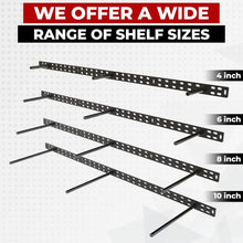 Load image into Gallery viewer, Complete Floating Shelf Bracket Set with Installation Hardware - 6 Inch Rods