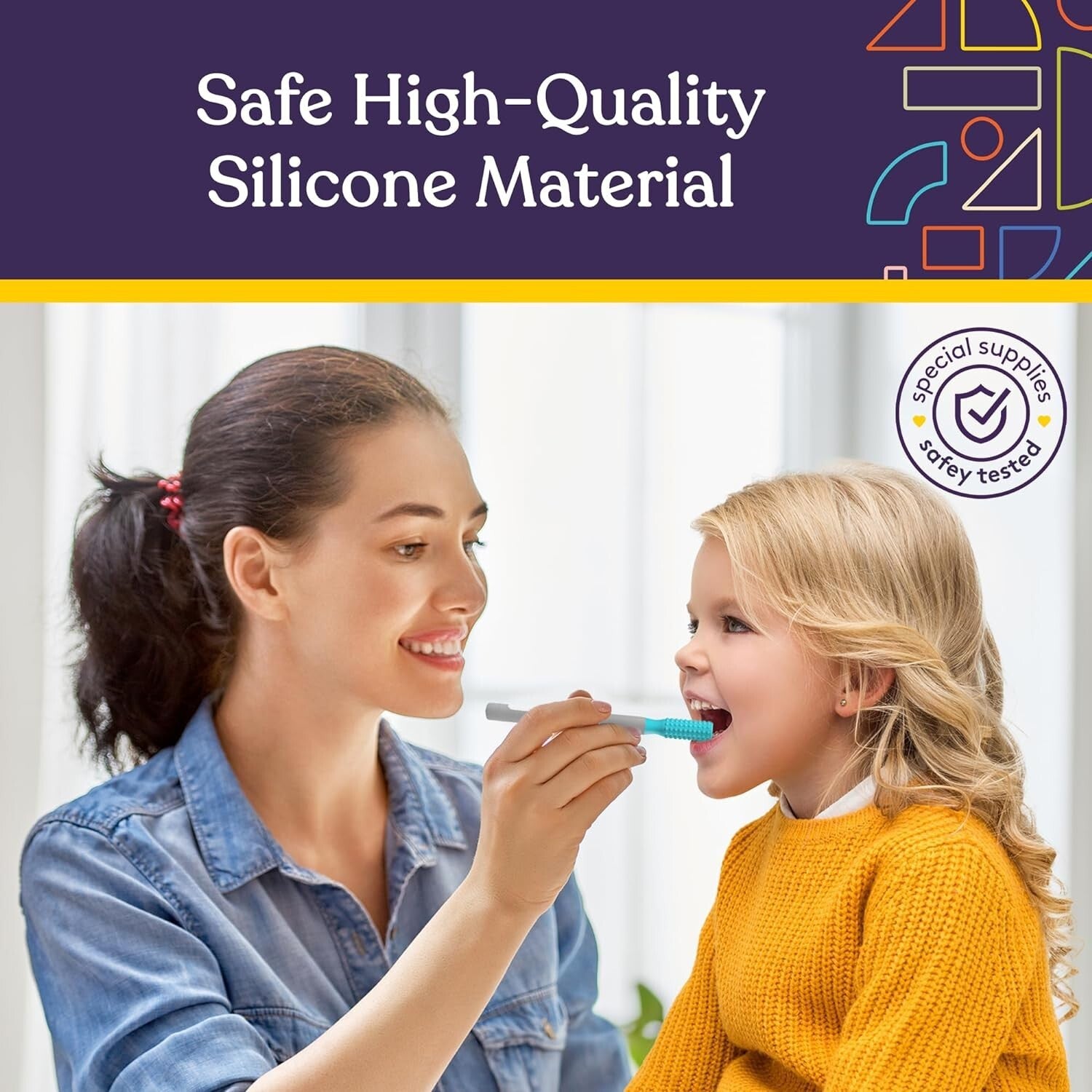 All-in-One Oral Sensory Stimulation Kit with Soft Textured Heads and Storage Bag