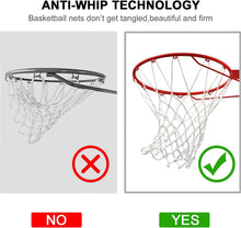 Load image into Gallery viewer, 12 Loops Heavy-Duty Basketball Net - All-Weather Replacement for Standard Hoops