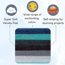 Load image into Gallery viewer, Enchanting Mandala Spirit DK Yarn Pack - 6 Same Dye Lot Skeins &amp; Project Bag