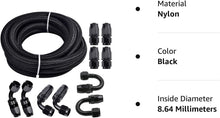 Load image into Gallery viewer, Durable 6AN 20FT Nylon Stainless Steel Braided Fuel Line with 10PCS Fittings