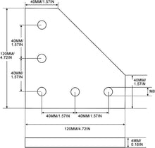 Load image into Gallery viewer, 10pc Aluminum 4040 Corner Bracket T Joint Plate Connector for Stable Structures