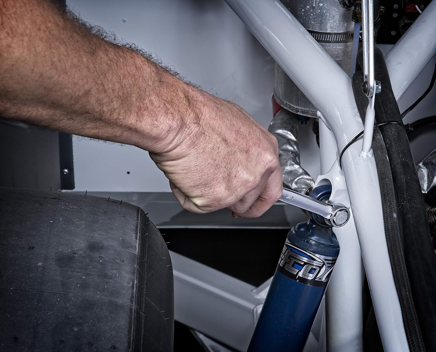 Durable Alloy Steel 5-Piece Long Pattern Wrench Set - Enhanced Grip & Torque