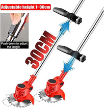 Load image into Gallery viewer, Lightweight Cordless Weed Wacker - Includes 2 Batteries &amp; Various Cutting Blades