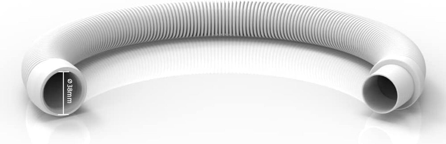 8-Piece 1.5” Flexible Pool Vacuum Replacement Hose Set for Automatic Cleaners