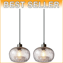 Load image into Gallery viewer, Adjustable Pendant Lights with Marble Clear Finish - Ideal for Kitchen &amp; Dining
