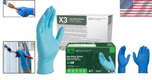 Load image into Gallery viewer, Industrial-Grade Blue Nitrile Gloves - Food-Safe, Powder-Free for Light Tasks