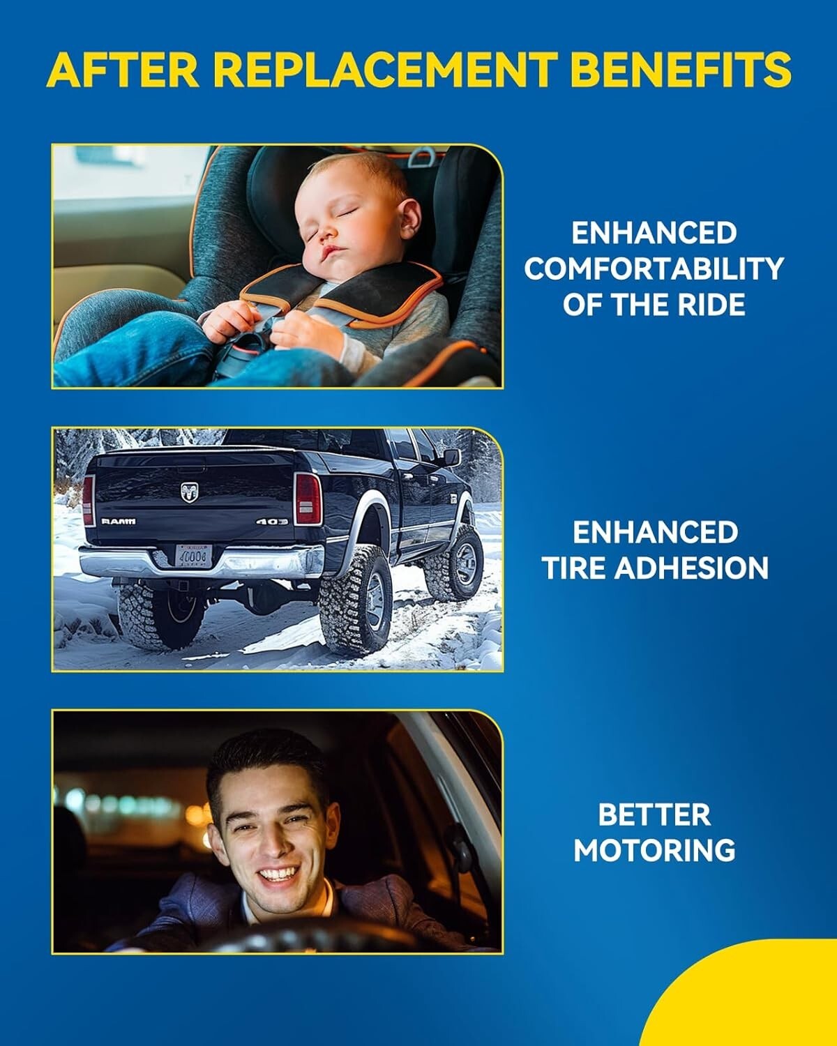 2-Piece Front Struts with Coil Spring for Rogue 2008-2012 - Metal Quality Design