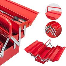 Load image into Gallery viewer, Durable 18-Inch Cantilever Toolbox - Locking Steel Organizer for DIY Projects