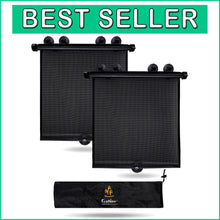 Load image into Gallery viewer, Hassle-Free Privacy with Retractable Baby Car Window Shades - 22" x 24" Size