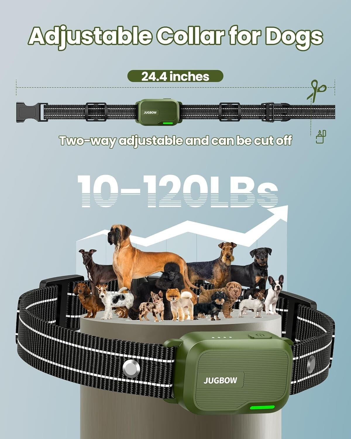 Rechargeable Dog Training Collar with Remote - 4 Modes, 4200FT Range, Safe Shock