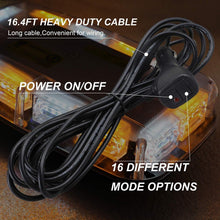 Load image into Gallery viewer, Durable Roof Top Strobe Light Bar with Magnet Base - Perfect for Emergency Use