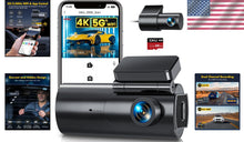 Load image into Gallery viewer, Real 4K and 1080P Dual Dash Camera with 24/7 Protection &amp; Lifetime Support