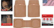Load image into Gallery viewer, FlexToughXL Heavy-Duty Floor Mats - Universal Fit for Cars &amp; SUVs - Beige