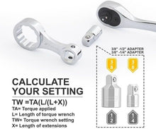 Load image into Gallery viewer, Durable Chrome Molybdenum 12-Point Torque Adapter Set - 12 Pieces with Storage
