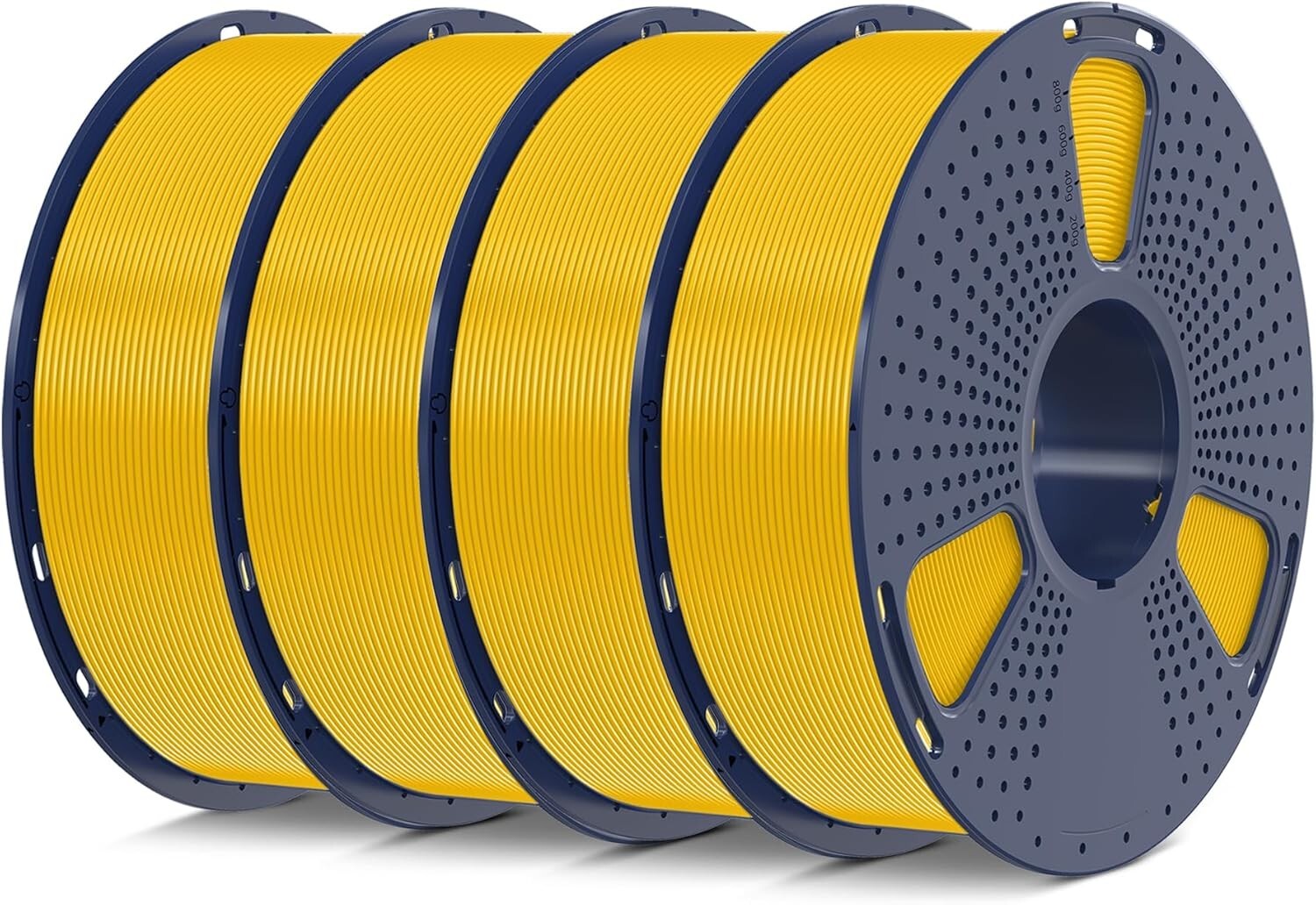 Vacuum Packed 4kg PLA Filament Bundle, 1.75mm - Neatly Wound for Quality Prints