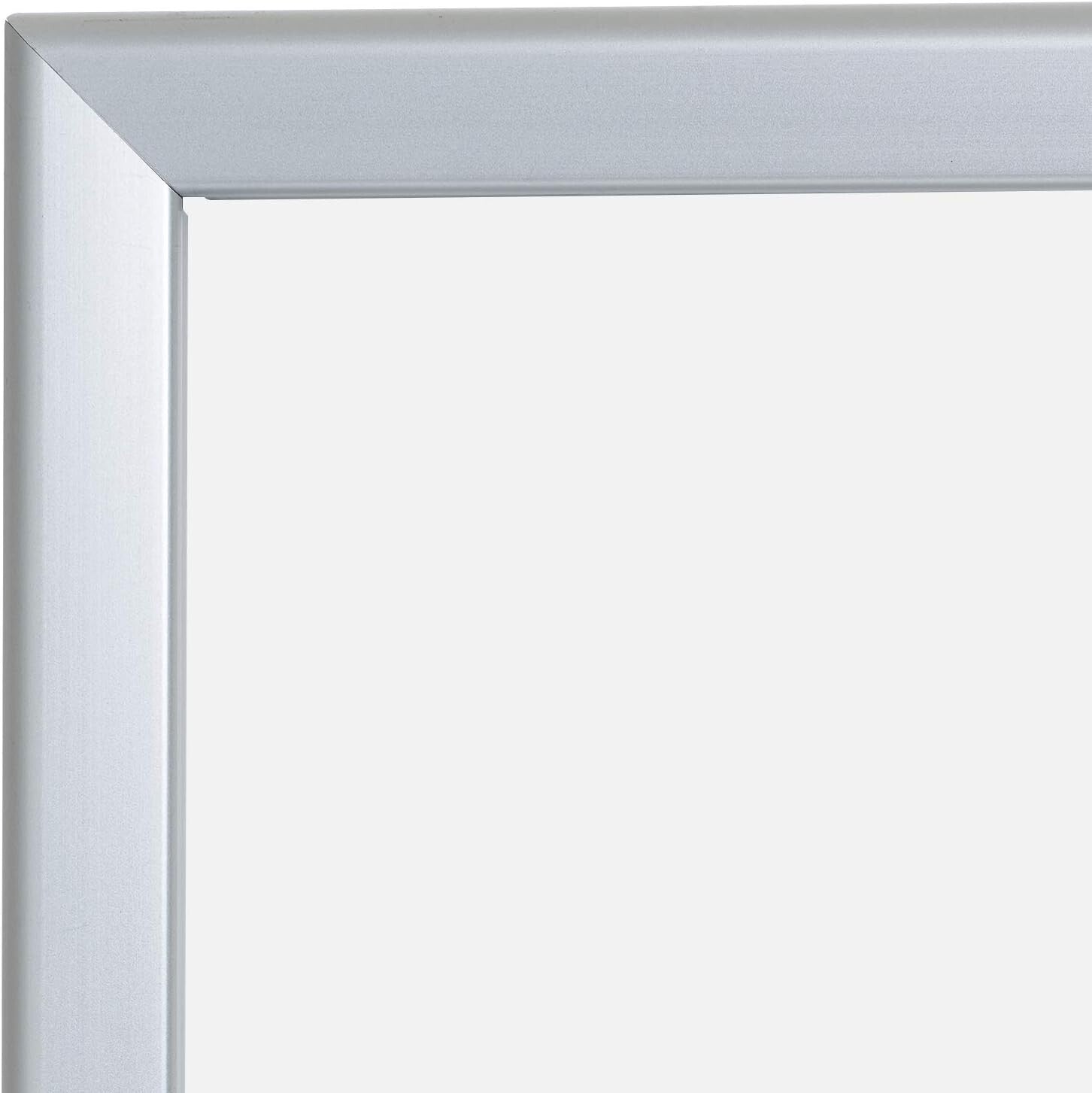Stylish Front-Loading 36x48 Poster Frame - Silver Aluminum for Modern Displays