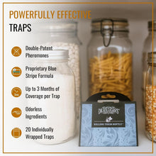 Load image into Gallery viewer, Dr. Killigan’s 20 Pack Pantry Moth Traps – Organic Moth Control with Pheromones