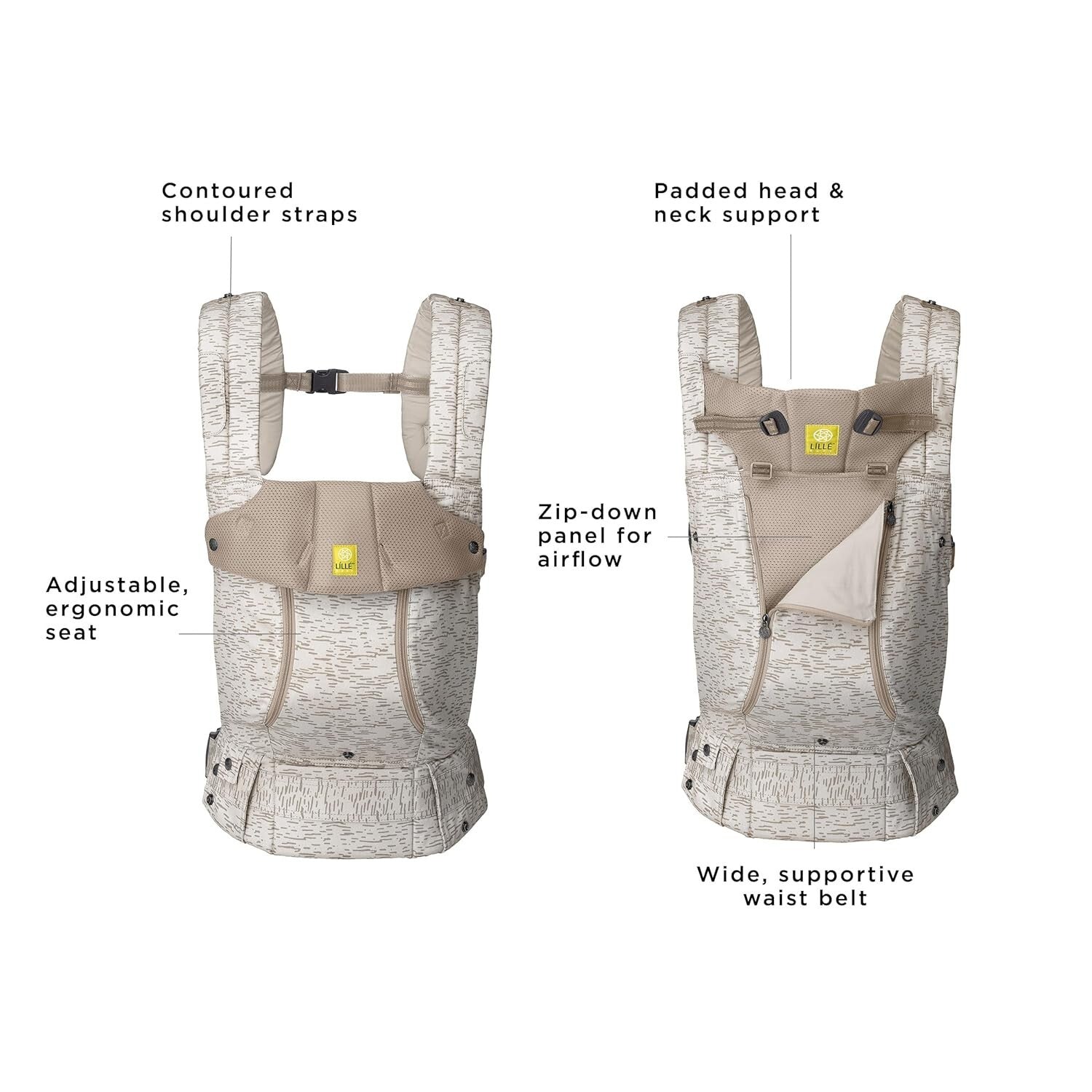 Adjustable Ergonomic Baby Carrier - Perfect for Infants and Toddlers - 7-45 lbs