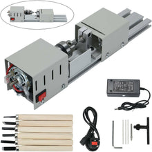 Load image into Gallery viewer, Compact Wood Lathe Machine - 70mm Turning Diameter for Home Woodworking
