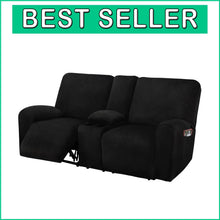 Load image into Gallery viewer, Soft &amp; Durable 8-Piece Reclining Love Seat Cover - Machine Washable &amp; Anti-Slip