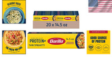 Load image into Gallery viewer, High-Protein Thin Spaghetti Pasta – 14.5 Oz, Non-GMO &amp; Kosher Certified, 20-Pack