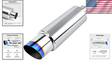 Load image into Gallery viewer, 2.25" Inlet Stainless Steel Exhaust Tip, 15" Length, Premium Sound Control