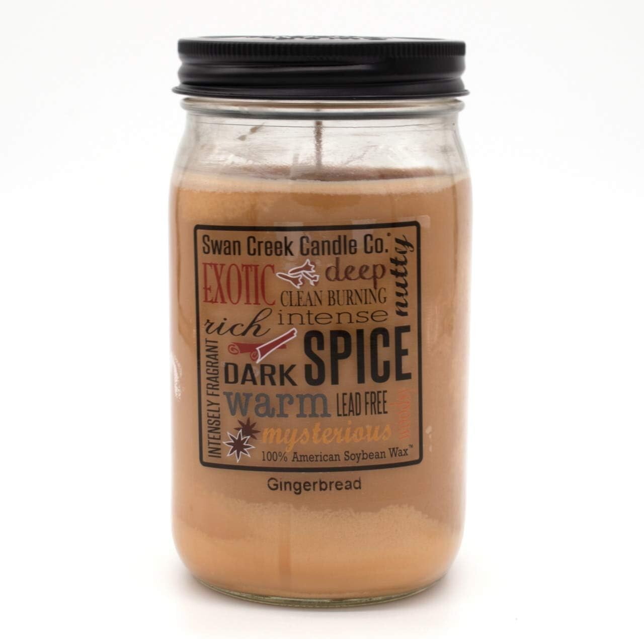 Clean Burning Gingerbread Candle - 100% Soy Wax Home Fragrance for All Seasons