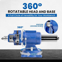Load image into Gallery viewer, Compact 5-Inch Bench Vise with Sturdy Anvil – Perfect for Industrial and DIY Use