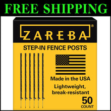 Load image into Gallery viewer, Lightweight &amp; Durable 4-Inch Step-In Fence Post - Ideal for Electric Fencing