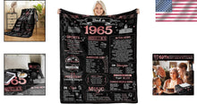 Load image into Gallery viewer, Comforting Throw Blanket - Cheers to 60 Years! Perfect Gift for 1965 Birthdays