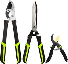 Load image into Gallery viewer, Compound Action Loppers and Hedge Clippers Set - Sharp &amp; Efficient Garden Tools