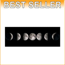 Load image into Gallery viewer, Sophisticated 20"x55" Moon Phases Canvas Artwork - Waterproof &amp; Fade-Resistant