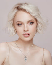 Load image into Gallery viewer, Adjustable Sterling Silver Heart Necklace - I Love You Engraving Gift for Women