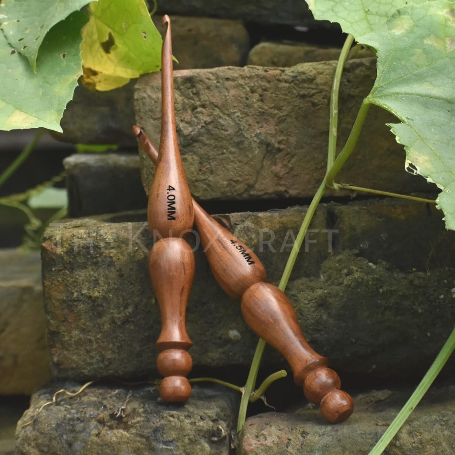 Set of 13 Handmade Rosewood Crochet Hooks - Smooth & Comfortable Knitting Tools