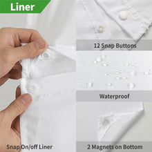 Load image into Gallery viewer, Stylish Bohemian Tufted Shower Curtain with See-Through Top - Waterproof Fabric