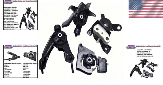 High-Quality Engine Mounts Compatible with 2009-2013 Corolla & Pontiac Vibe