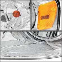 Load image into Gallery viewer, Durable Chrome Amber Headlights Pair for Ford F150/Mark LT - Plug and Play